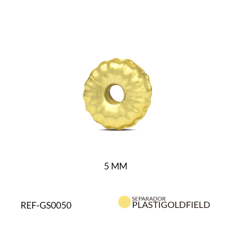 SEPARADOR PLASTIGOLDFIELD DONA GRABADA 5MM / paquete x 2 gramos / REF-GS0050