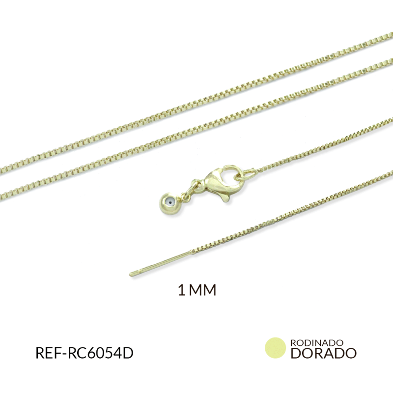 Cadena Rodinada Cola de Raton con pin / x unidad / Ref-RC6054D / Ref-RC6054D