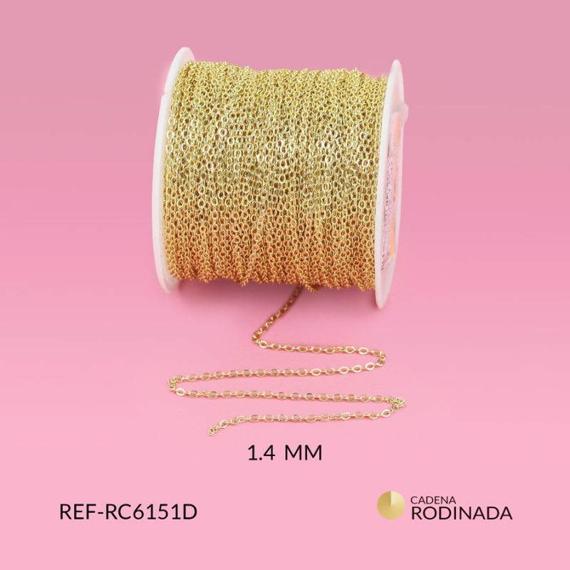 Cadena covergold punto diamante 1.4mm / x metro / Ref-RC6151D / Ref-RC6151D