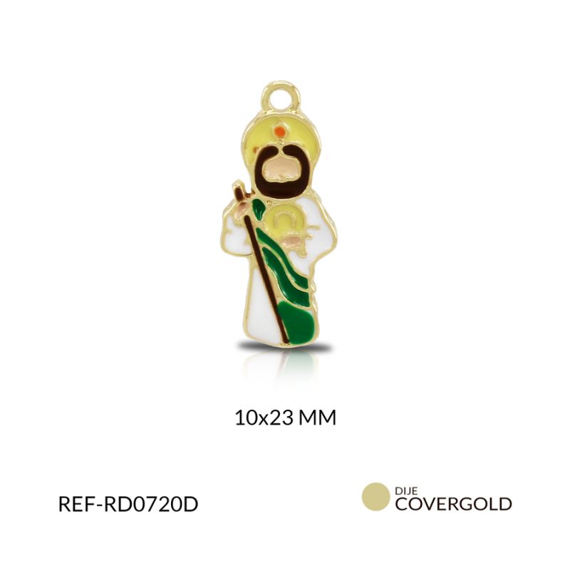 Dije covergold san jose tadeo colores 10 x 23 mm / x und / Ref-RD0720D