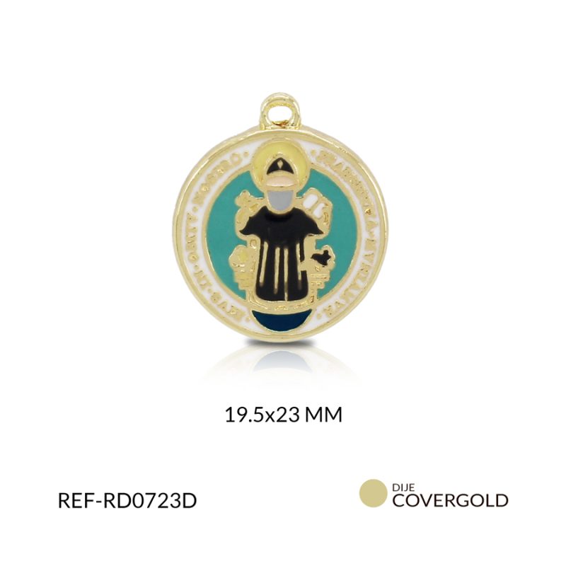 Dije covergold san benito colores 19.5x23 mm / x und / Ref-RD0723D / Ref-RD0723D