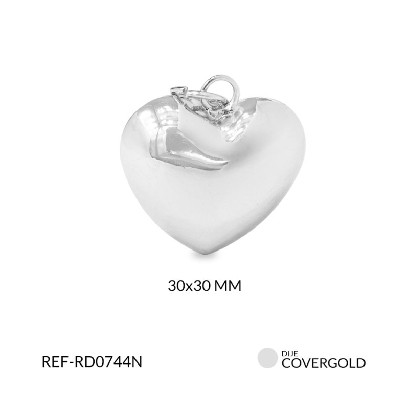 Dije covergold corazon grande 30 x 30 mm / x unidad / Ref-RD0744N