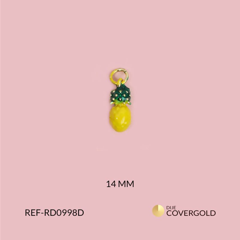 Dije covergold piña 14x6 mm / x und / ref-RD0998D / RD0998D