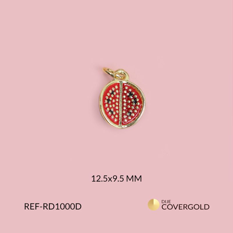 Dije covergold Granada 12.5x9.5mm/ x unidad / ref-RD1000D / RD1000D