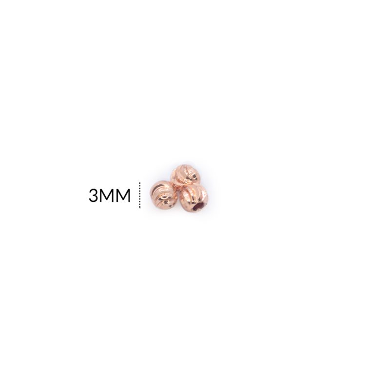 Balin rodiando diamantado 3mm / color rosado / paquete x 12 unidades / Ref-RS0053R / Ref-RS0053R