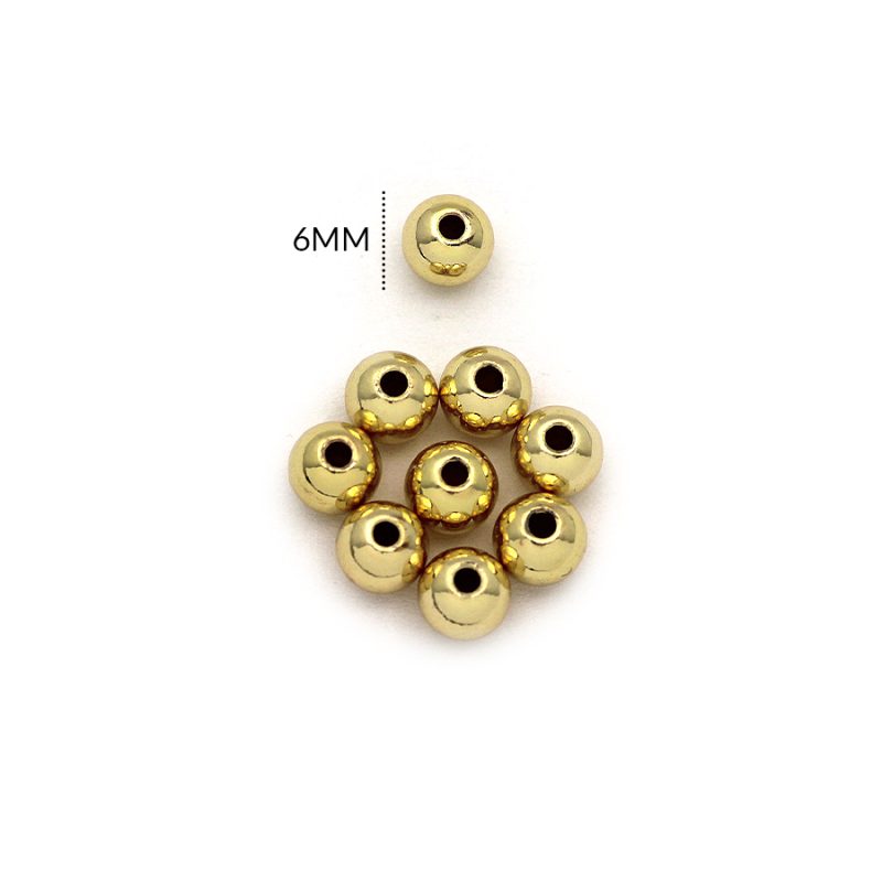 Balin rodinado macizo liso 6 mm / Paquete x 6 unidades /Ref-RS0007D / Ref-RS0007D