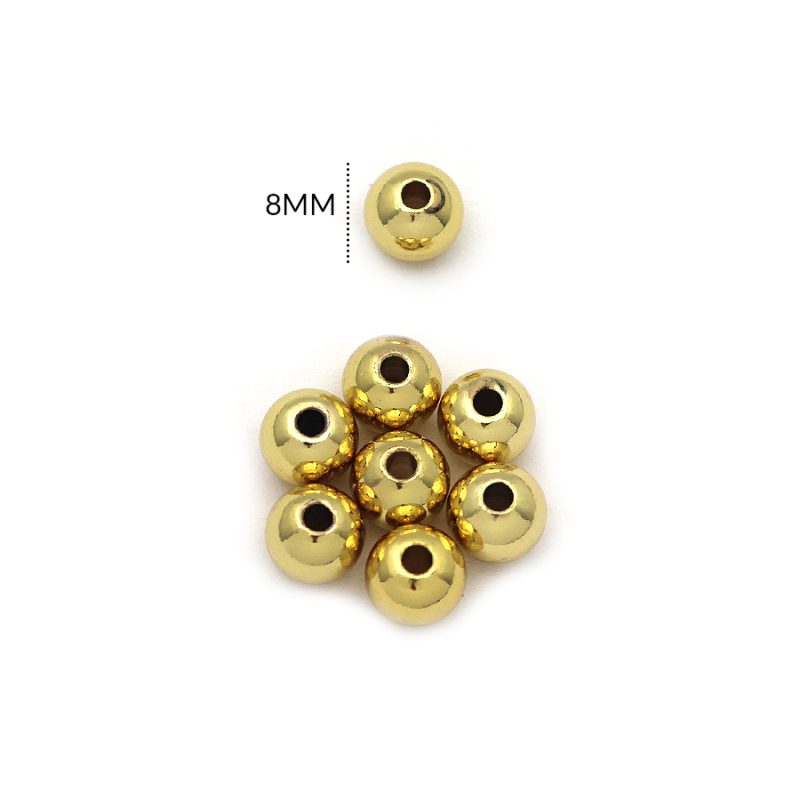 Balin rodinado macizo liso 8mm / Paquete x 6 und / Ref-RS0008D / Ref-RS0008D