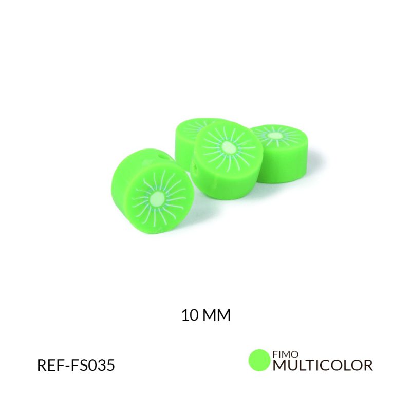 SEPARADOR FIMO KIWI CLARO 10 MM / paquete x 12 und / Ref-FS035
