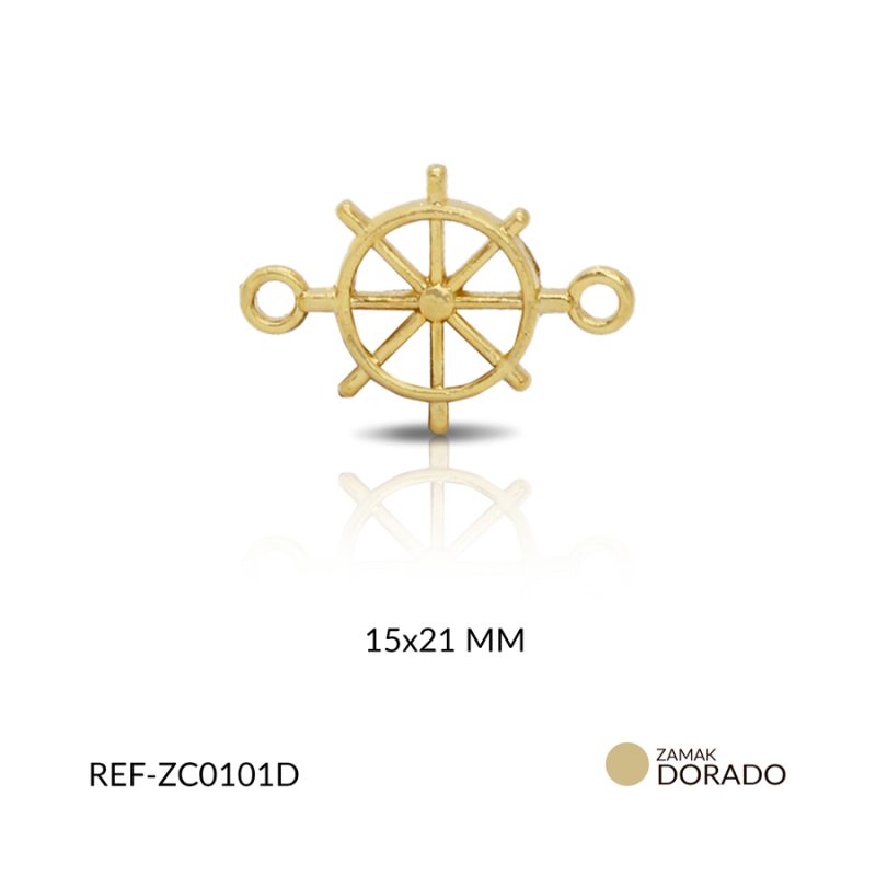 CENTRO PULSERA ZAMAK TIMON 15*21 MM / PAQUETE x 6 UND / Ref-ZC0101D