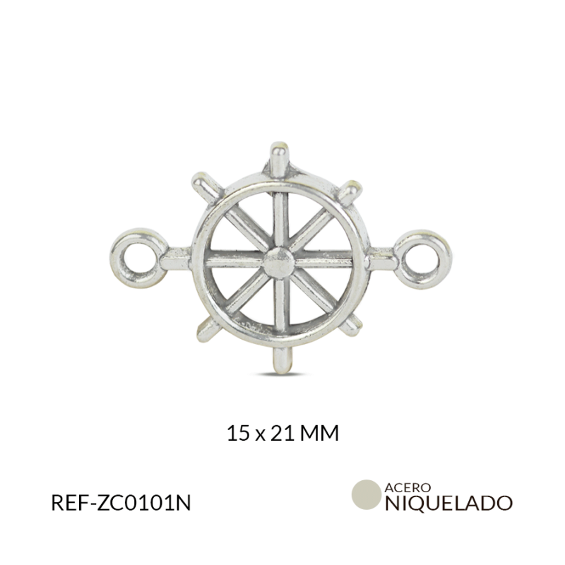 CENTRO PULSERA ZAMAK TIMON 15*21 MM / PAQUETE x 12 UND / Ref-ZC0101N
