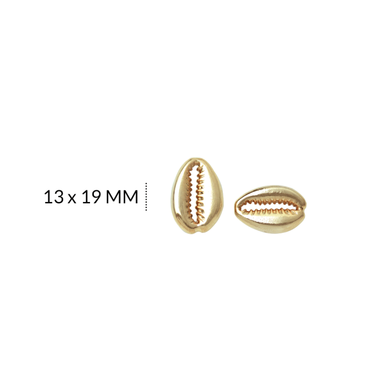 Centro pulsera zamak caracol 13 x 19 mm / x und / REF-ZC0127D