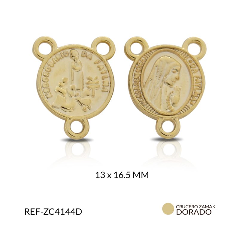 Crucero zamak nuestra señora de fatima 13x16.5MM / x unidad / Ref-ZC4144D