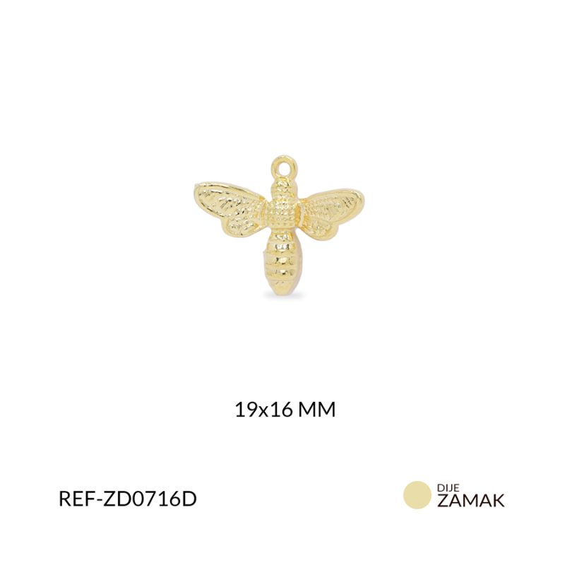 Dije zamak libélula 16x19mm / x unidad / ref-ZD0716D / ref-ZD0716D