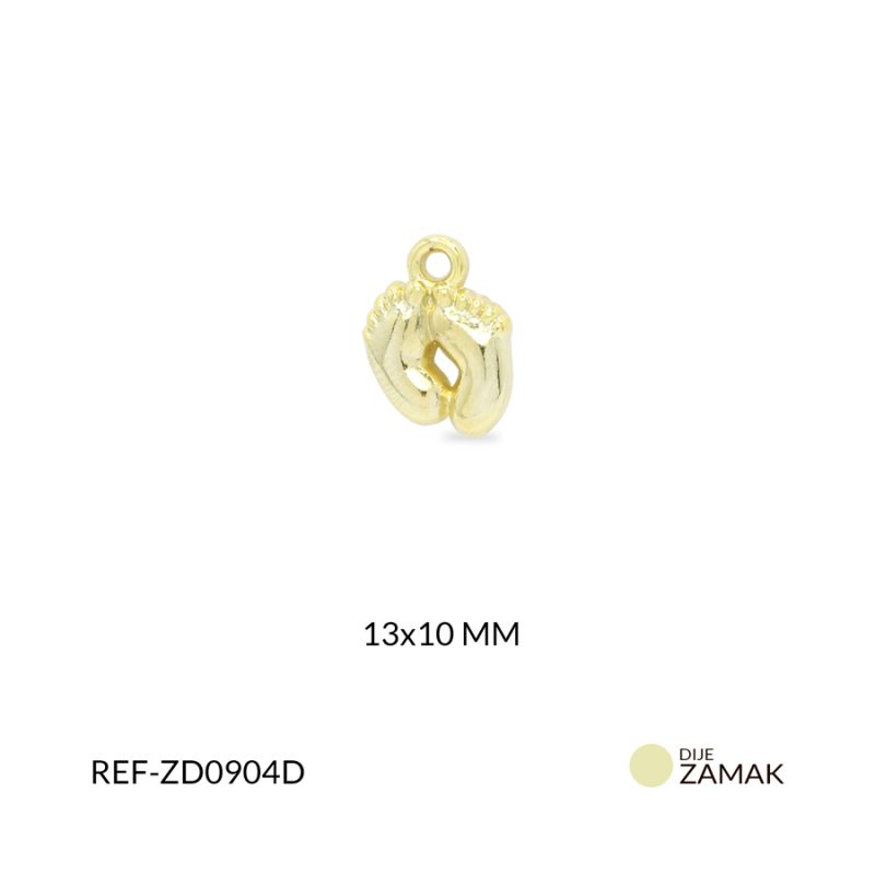 Dije Zamak pies 13x10 mm / x unidad / ref-ZD0904D / ref-ZD0904D