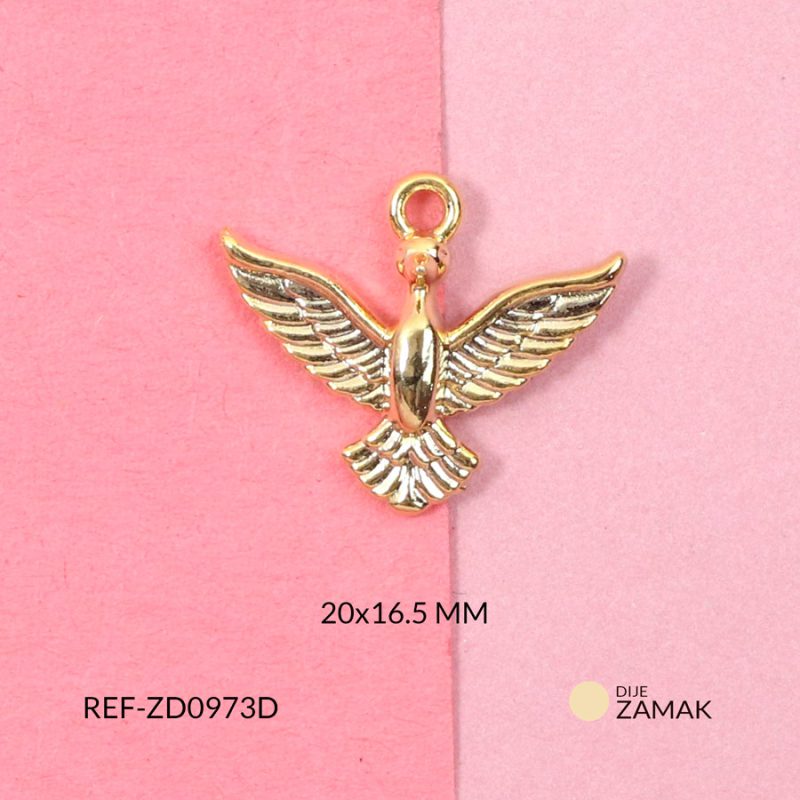 Dije zamak Espíritu Santo 20x16.5mm / x unidad / Ref-ZD0973D / Ref-ZD0973D
