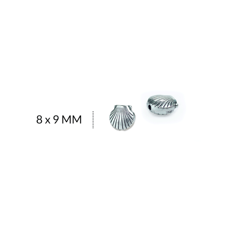 Separador zamak concha de mar/ paquete x 12 unidad / REF-ZS0214N