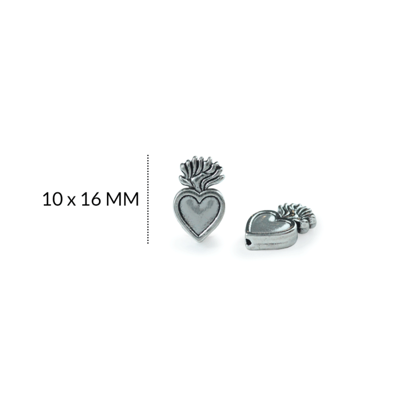 Separador zamak sagrado corazón de Jesús / paquete x 12 unidades / Ref-ZS0215N / REF-ZS0215N