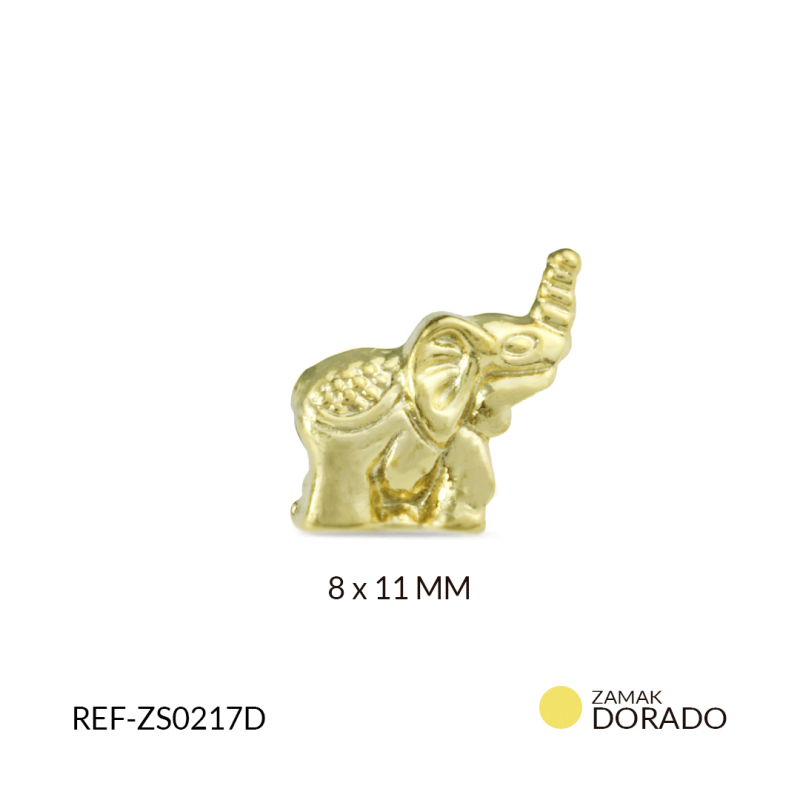 SEPARADOR ZAMAK ELEFANTE 8 X 11 MM / paquete x 3 und / REF-ZS0217D
