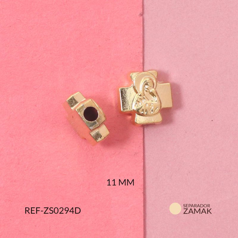 Separador zamak virgen del Carmen 11mm / x unidad / Ref-ZS0294D / Ref-ZS0294D