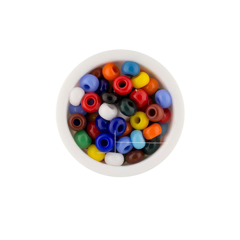 Chaquira checa #8 color tuti fuerte mate / Paquete x 25 gramos / REF-49M018P